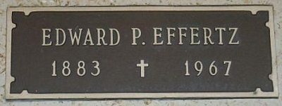 Edward Peter Effertz Gravestone - source: Find a Grave
