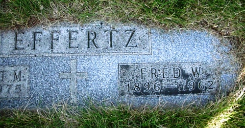 Frederick William Effertz Gravestone
