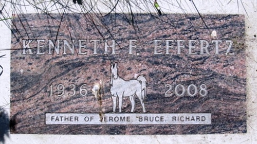 Kenneth Francis Effertz Gravestone